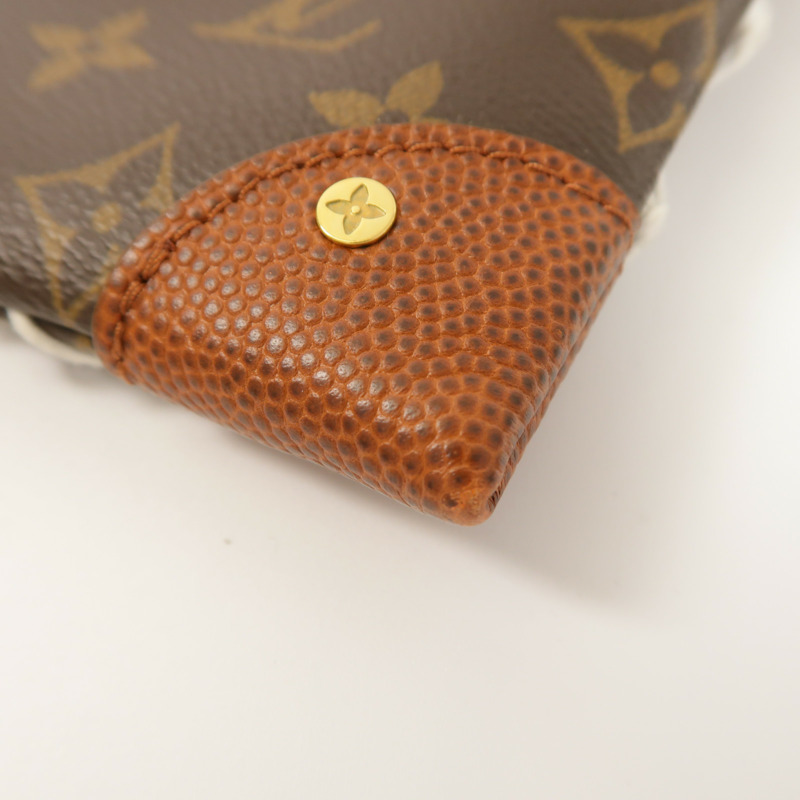 LOUIS VUITTON Monogram NBA Net Flat Pouch金扣手拿包-9