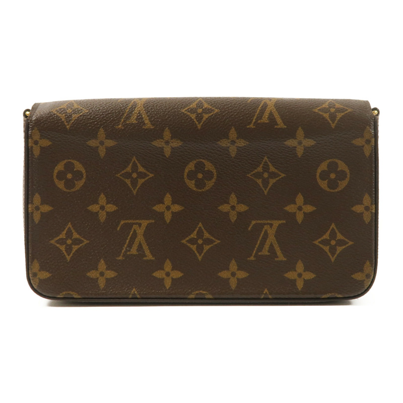 LOUIS VUITTON Monogram Felicie Pochette金扣鏈帶肩背袋-1