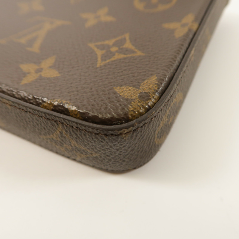 LOUIS VUITTON Monogram Felicie Pochette金扣鏈帶肩背袋-10