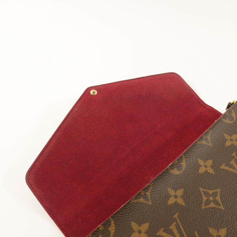 LOUIS VUITTON Monogram Felicie Pochette金扣鏈帶肩背袋-16