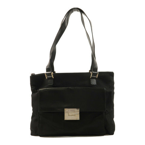 GUCCI 尼龍Vintage Shoulder Bag銀扣肩背袋