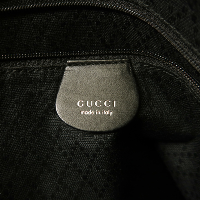 GUCCI 尼龍Vintage Shoulder Bag銀扣肩背袋-5