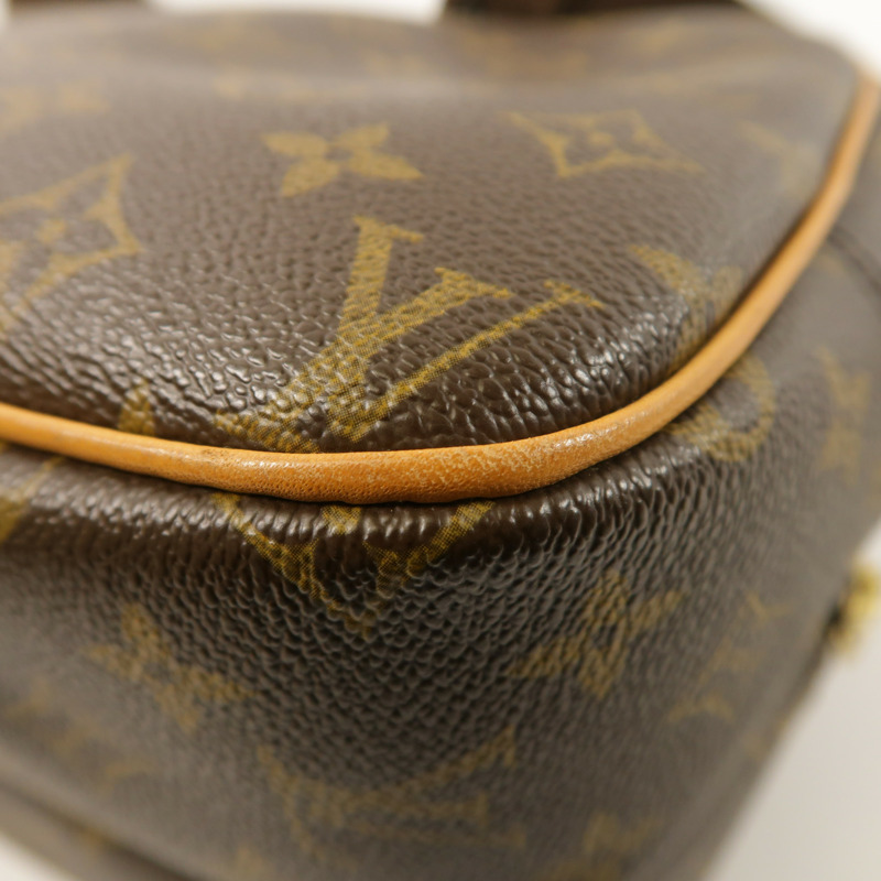 LOUIS VUITTON Monogram Reporter PM金扣肩背袋棕色-12