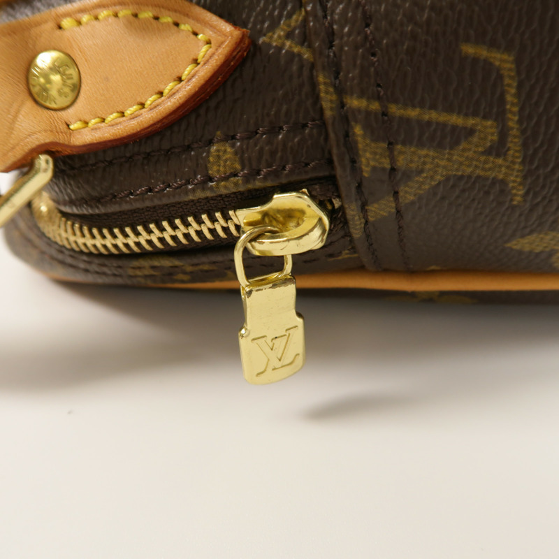 LOUIS VUITTON Monogram Reporter PM金扣肩背袋棕色-16