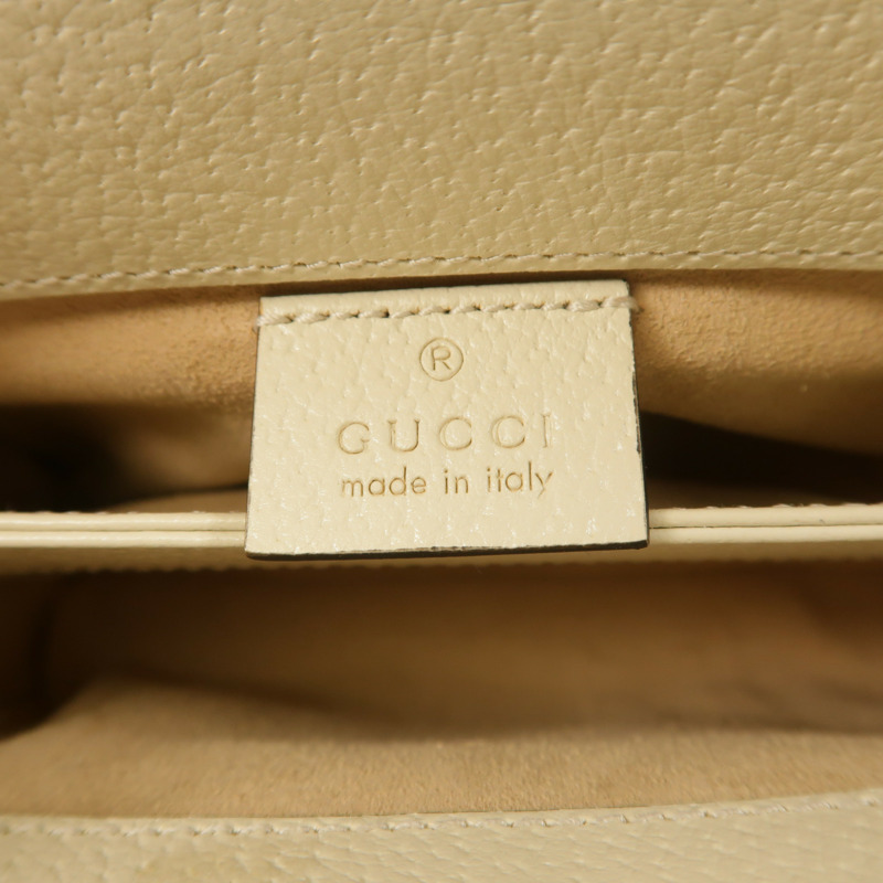 GUCCI 塗層帆布Ophidia GG金扣鏈帶肩背袋-5