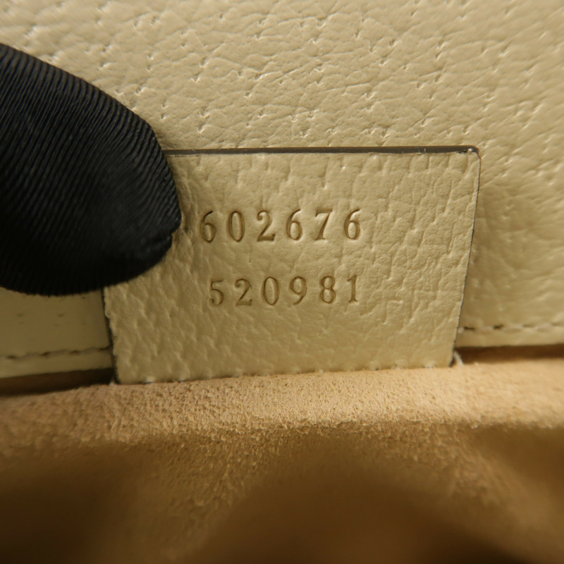 GUCCI 塗層帆布Ophidia GG金扣鏈帶肩背袋-6