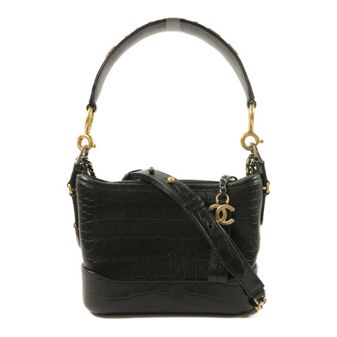 CHANEL 牛皮皮革Gabrielle Small手挽肩背兩用袋