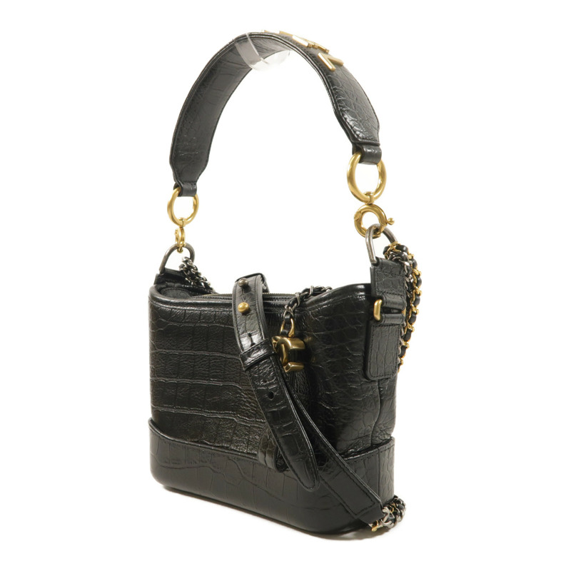 CHANEL 牛皮皮革Gabrielle Small手挽肩背兩用袋-2