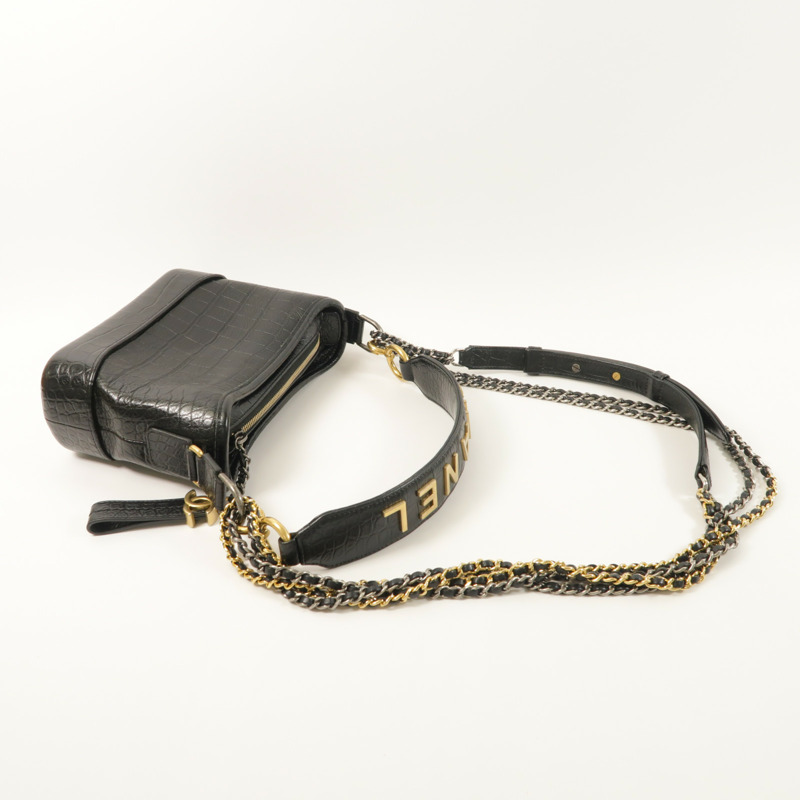 CHANEL 牛皮皮革Gabrielle Small手挽肩背兩用袋-7