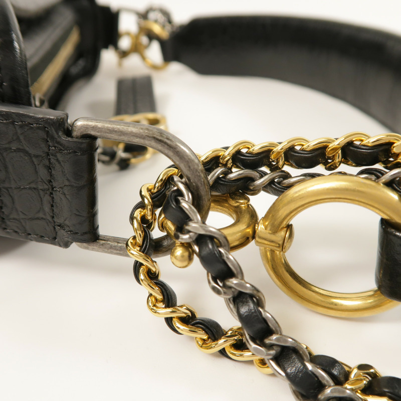 CHANEL 牛皮皮革Gabrielle Small手挽肩背兩用袋-14