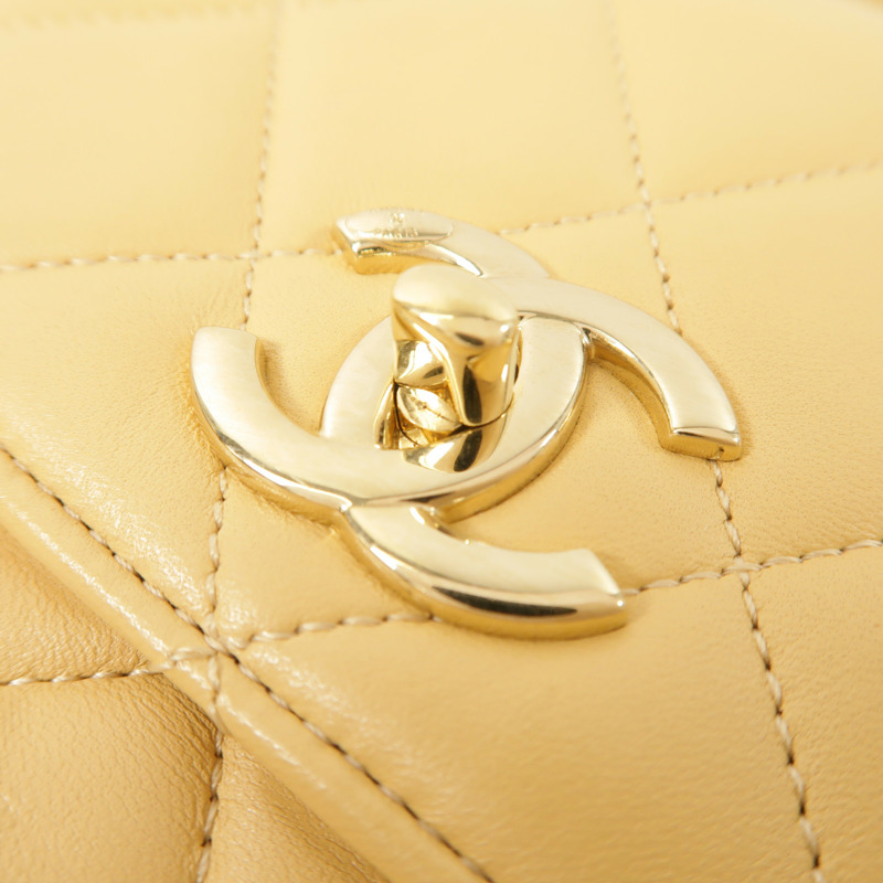 CHANEL 羊皮皮革Trendy CC Bag金扣手挽肩背兩用袋-12