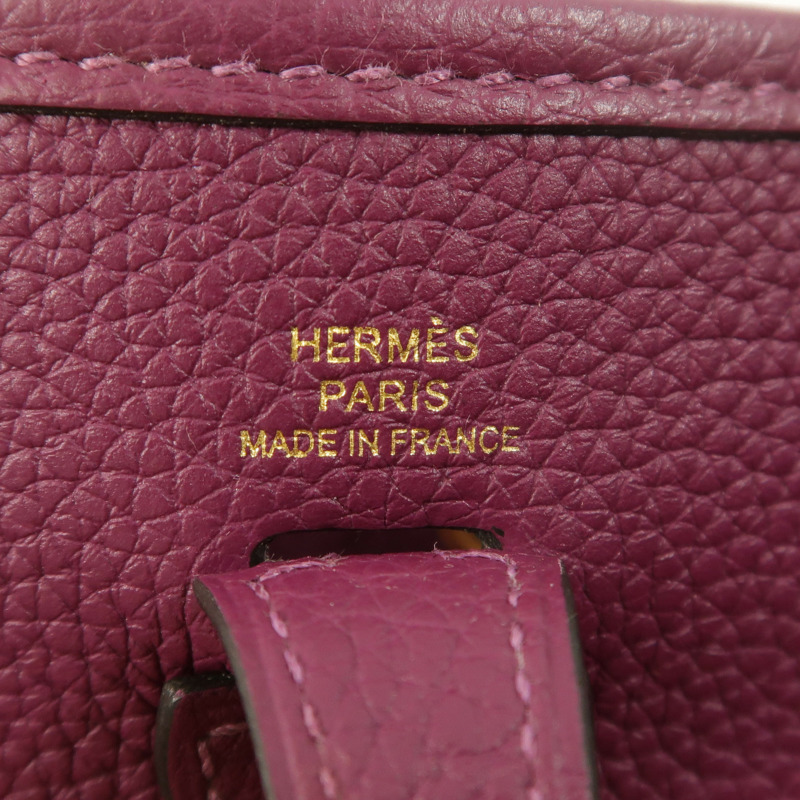 HERMES Clemence皮革Evelyne TPM金扣肩背袋Anemone-5