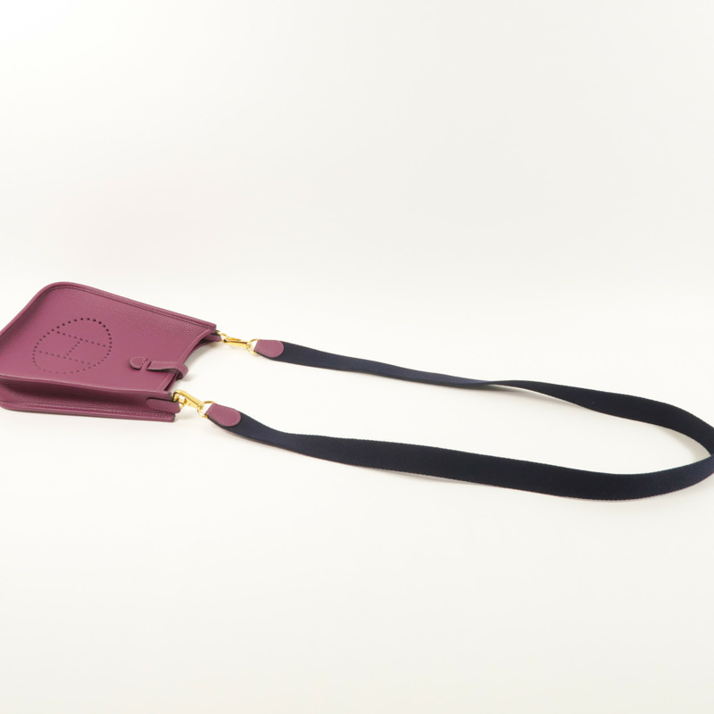 HERMES Clemence皮革Evelyne TPM金扣肩背袋Anemone-7