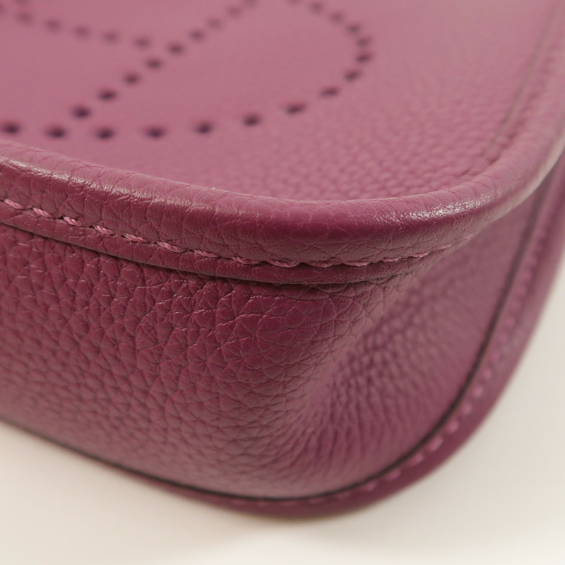 HERMES Clemence皮革Evelyne TPM金扣肩背袋Anemone-9
