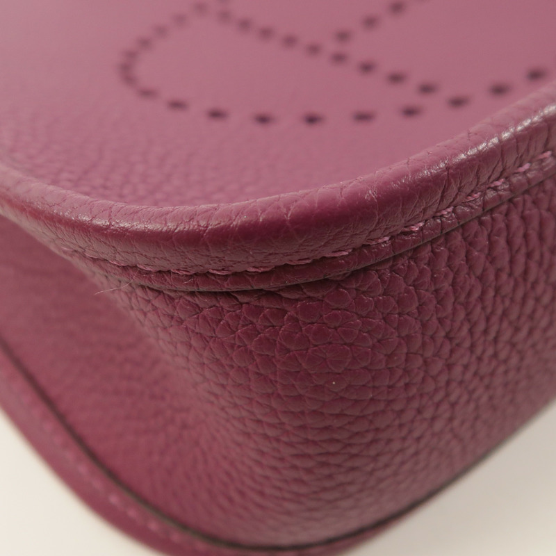 HERMES Clemence皮革Evelyne TPM金扣肩背袋Anemone-10