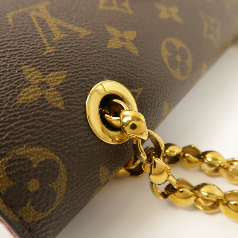LOUIS VUITTON Monogram Victoire金扣鏈帶肩背袋-18