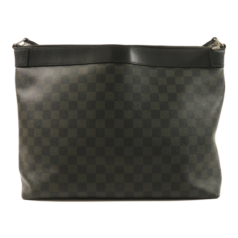LOUIS VUITTON Damier Graphite Mick銀扣肩背袋-1