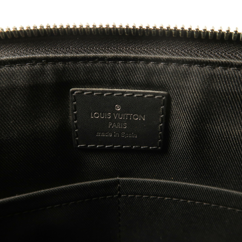 LOUIS VUITTON Damier Graphite Mick銀扣肩背袋-5