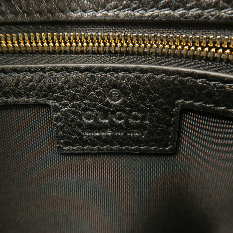 GUCCI 牛皮皮革GG Emblem Wallet On Chain金扣鏈帶肩背袋-5