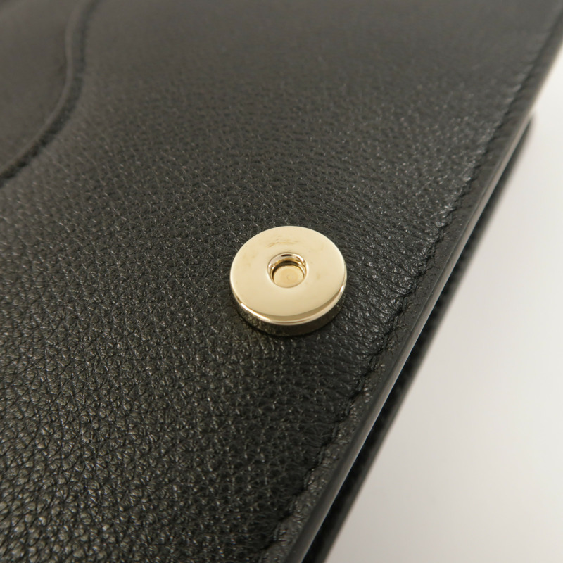 GUCCI 牛皮皮革GG Emblem Wallet On Chain金扣鏈帶肩背袋-15