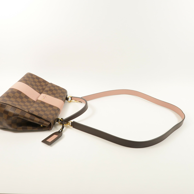 LOUIS VUITTON Damier Bond Street MM金扣手挽肩背兩用袋-7