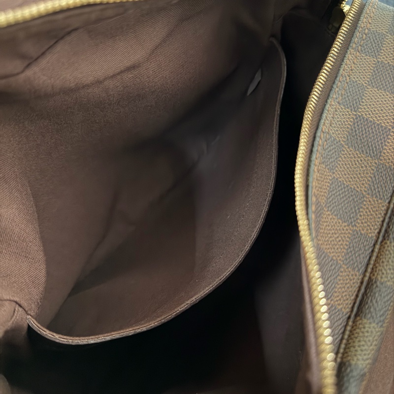 Lv棋盤格Naviglio雙蓋郵差包(N45255)-8