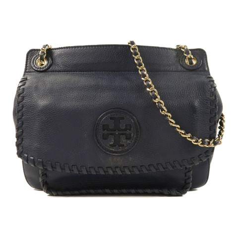 Tory Burch 牛皮皮革Chain Shoulder金扣鏈帶肩背袋