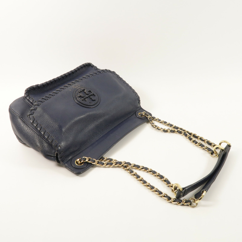 Tory Burch 牛皮皮革Chain Shoulder金扣鏈帶肩背袋-7