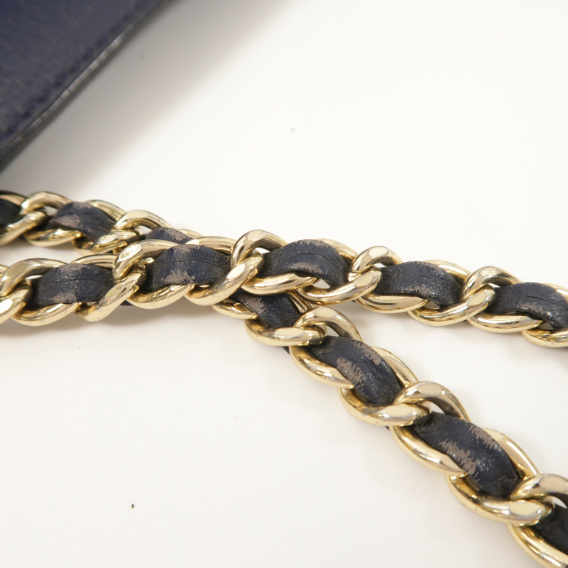 Tory Burch 牛皮皮革Chain Shoulder金扣鏈帶肩背袋-12