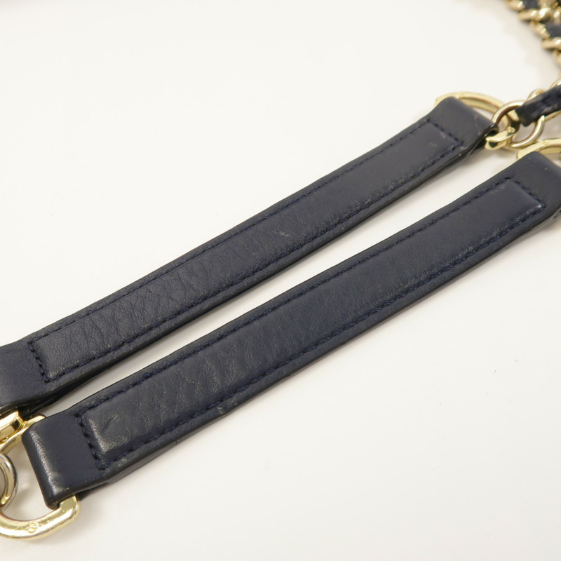 Tory Burch 牛皮皮革Chain Shoulder金扣鏈帶肩背袋-14