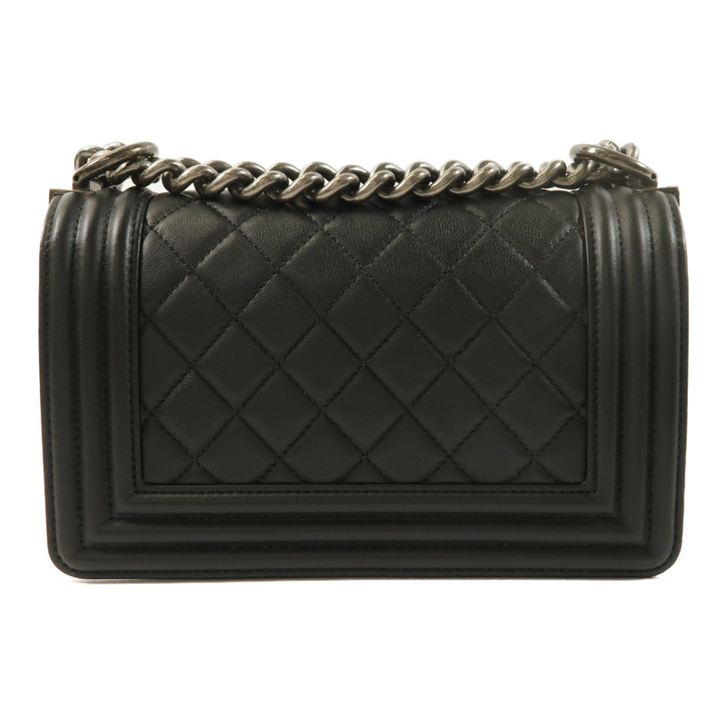 CHANEL 羊皮皮革Boy 20鏈帶肩背袋-1