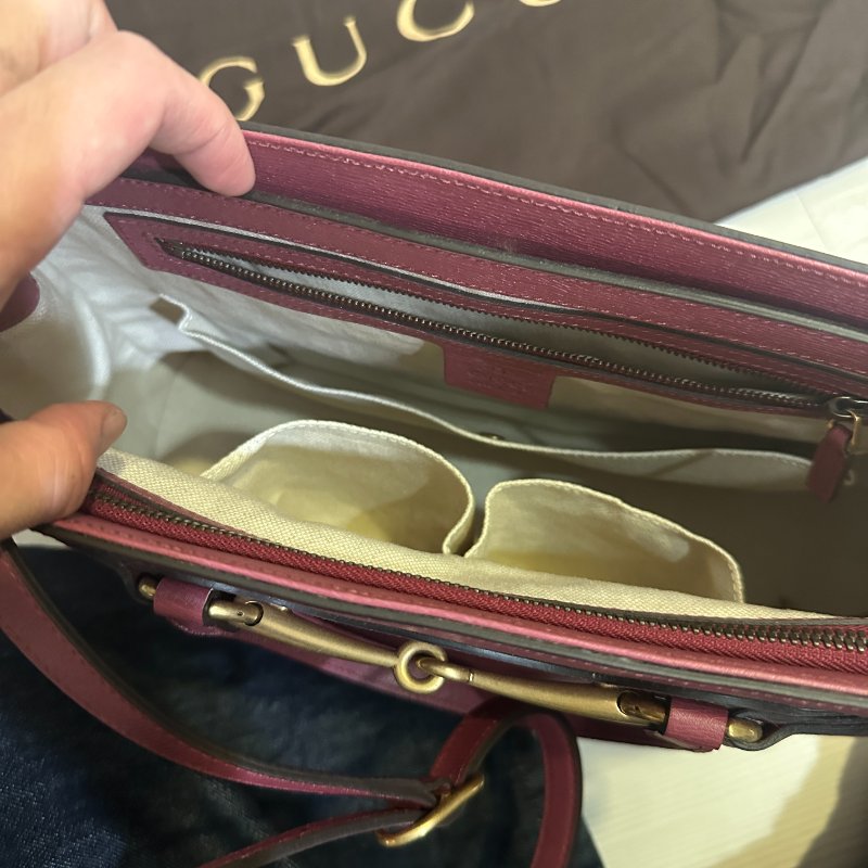 UCCI 馬銜扣托特包|酒紅色|全新未使用|附完整配件✨-3