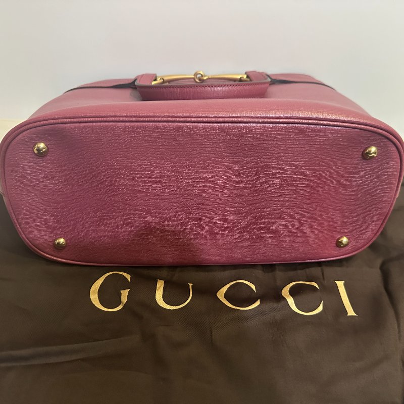 UCCI 馬銜扣托特包|酒紅色|全新未使用|附完整配件✨-7