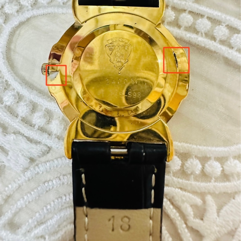 GUCCI 雪莉系列 3400 金色羅馬錶盤手錶 極美✨-26