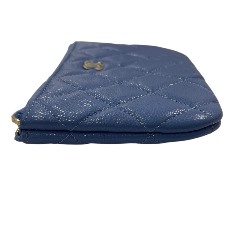 CHANEL 香奈兒 AP4020 零錢包 荔枝牛皮 紫羅蘭色 金釦-2