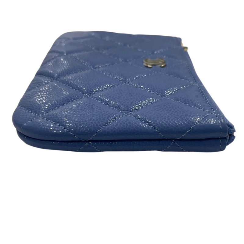 CHANEL 香奈兒 AP4020 零錢包 荔枝牛皮 紫羅蘭色 金釦-3