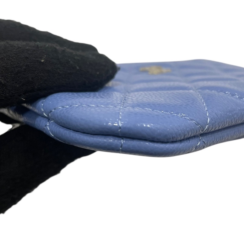 CHANEL 香奈兒 AP4020 零錢包 荔枝牛皮 紫羅蘭色 金釦-5