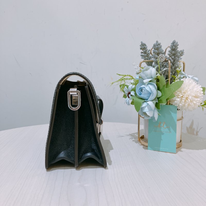 TK1969 Louis Vuitton 路易威登翻蓋式肩帶包包 Dauphine Mini Shoulder Bag Canvas x Calf-3