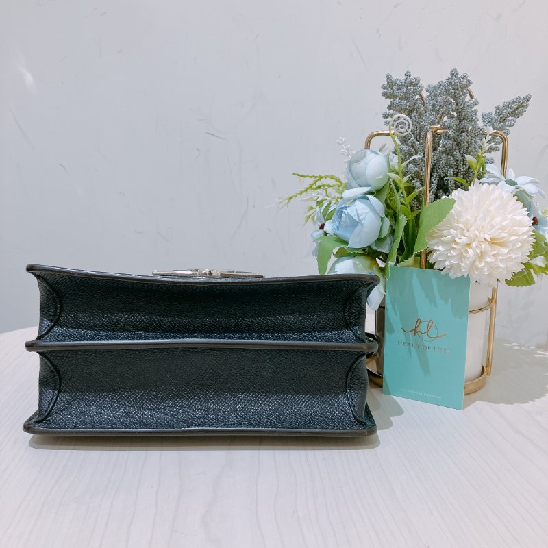 TK1969 Louis Vuitton 路易威登翻蓋式肩帶包包 Dauphine Mini Shoulder Bag Canvas x Calf-5