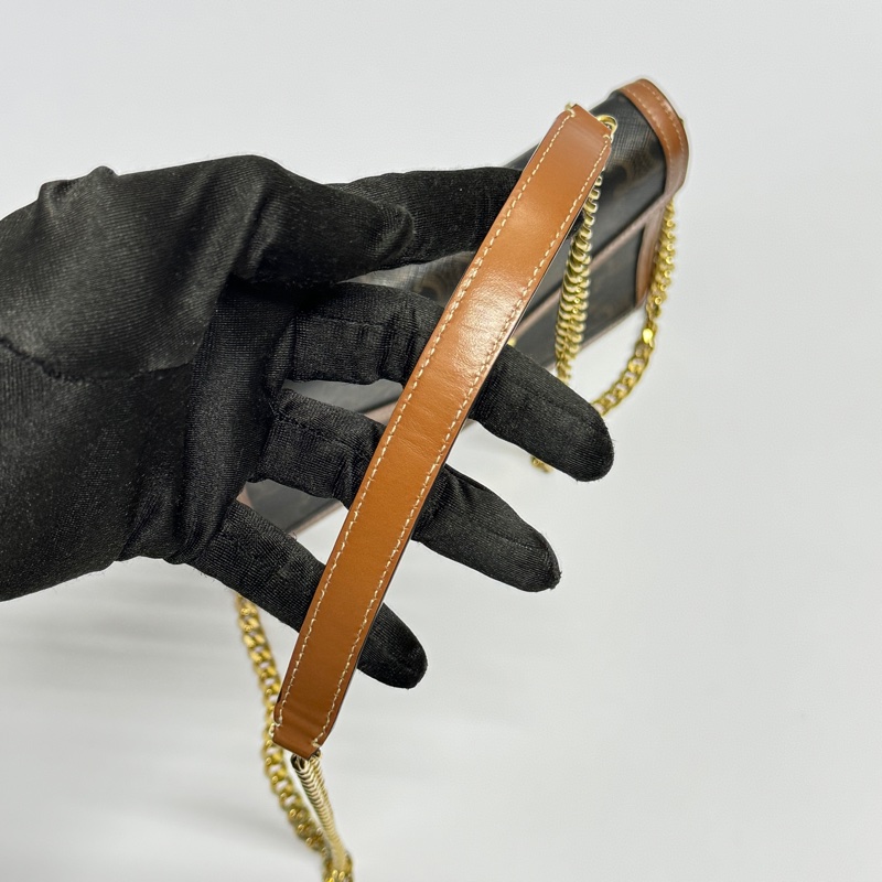 【極新🎁】 Celine Margo Triomphe 凱旋門老花 斜背包 (專櫃95,000)-4