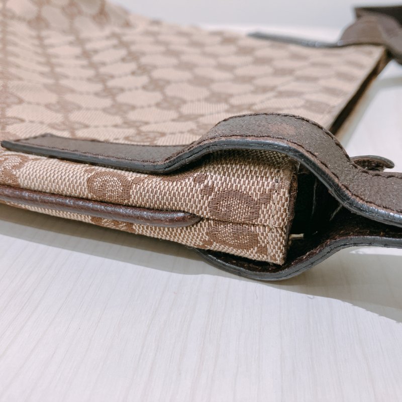 TK1970 Gucci 古馳復古經典花紋肩帶包包Vintage GG Pattern Mini Shoulder Bag Canvas Brown-8