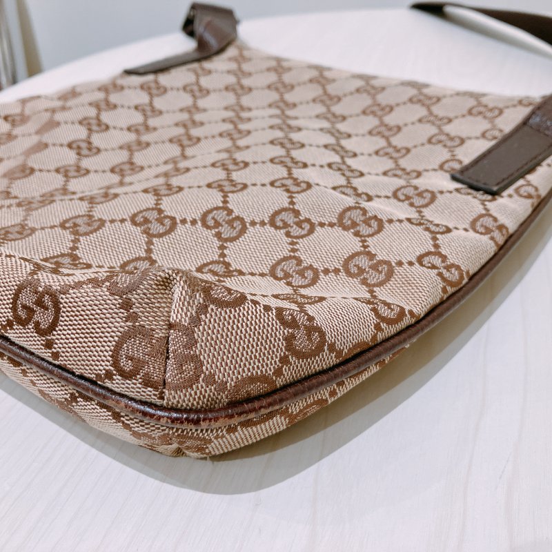 TK1970 Gucci 古馳復古經典花紋肩帶包包Vintage GG Pattern Mini Shoulder Bag Canvas Brown-9