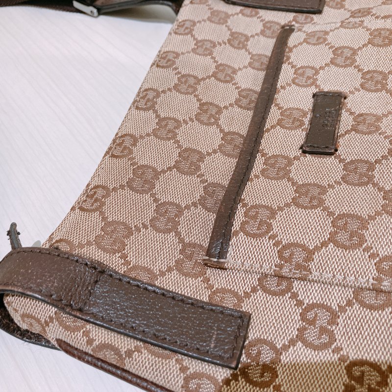 TK1970 Gucci 古馳復古經典花紋肩帶包包Vintage GG Pattern Mini Shoulder Bag Canvas Brown-11
