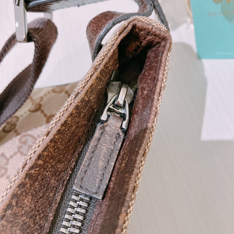 TK1970 Gucci 古馳復古經典花紋肩帶包包Vintage GG Pattern Mini Shoulder Bag Canvas Brown-15