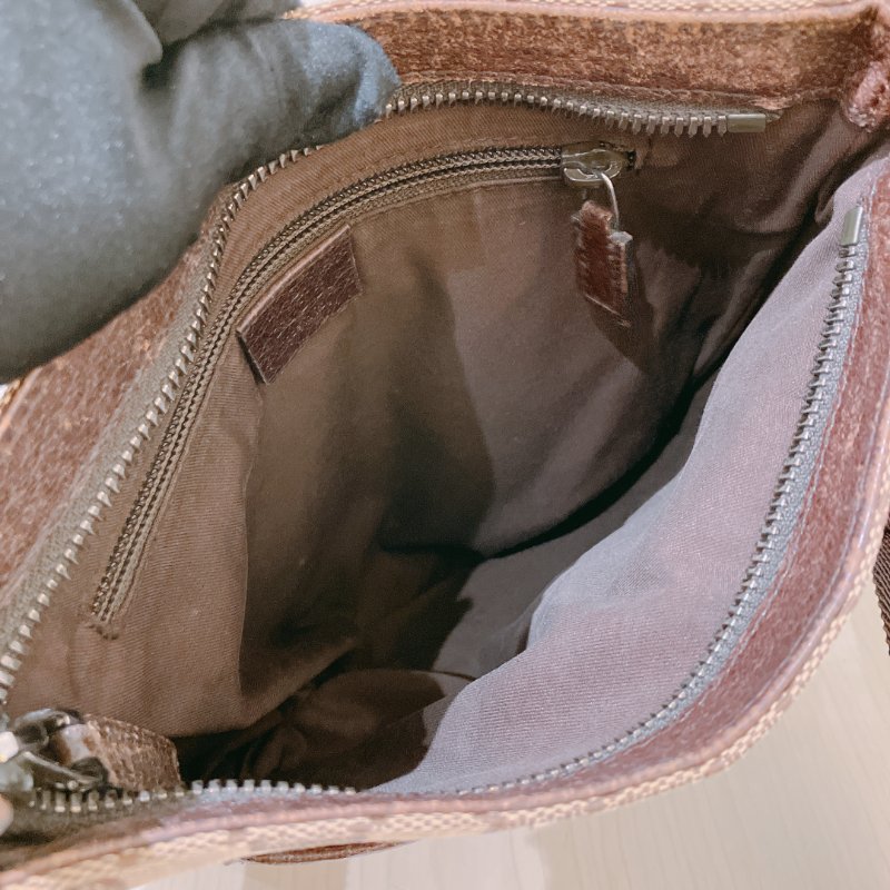 TK1970 Gucci 古馳復古經典花紋肩帶包包Vintage GG Pattern Mini Shoulder Bag Canvas Brown-18