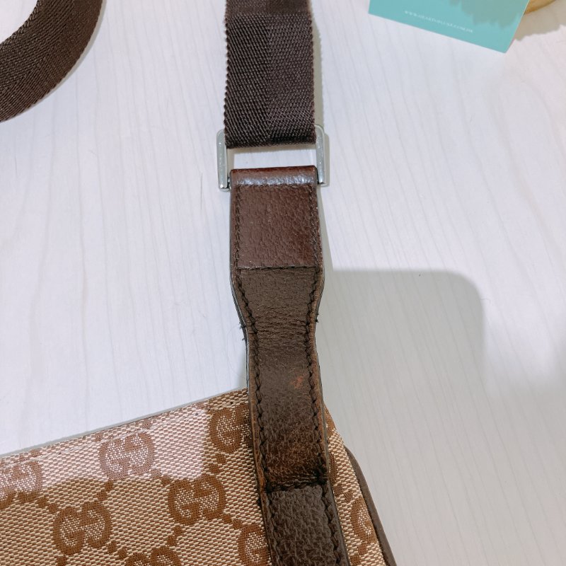 TK1970 Gucci 古馳復古經典花紋肩帶包包Vintage GG Pattern Mini Shoulder Bag Canvas Brown-21