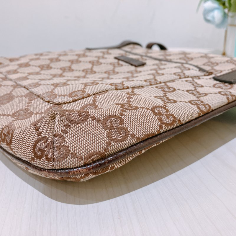 TK1970 Gucci 古馳復古經典花紋肩帶包包Vintage GG Pattern Mini Shoulder Bag Canvas Brown-24