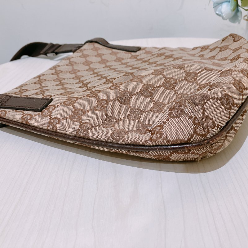 TK1970 Gucci 古馳復古經典花紋肩帶包包Vintage GG Pattern Mini Shoulder Bag Canvas Brown-25