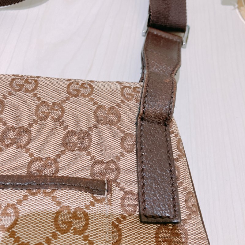 TK1970 Gucci 古馳復古經典花紋肩帶包包Vintage GG Pattern Mini Shoulder Bag Canvas Brown-28