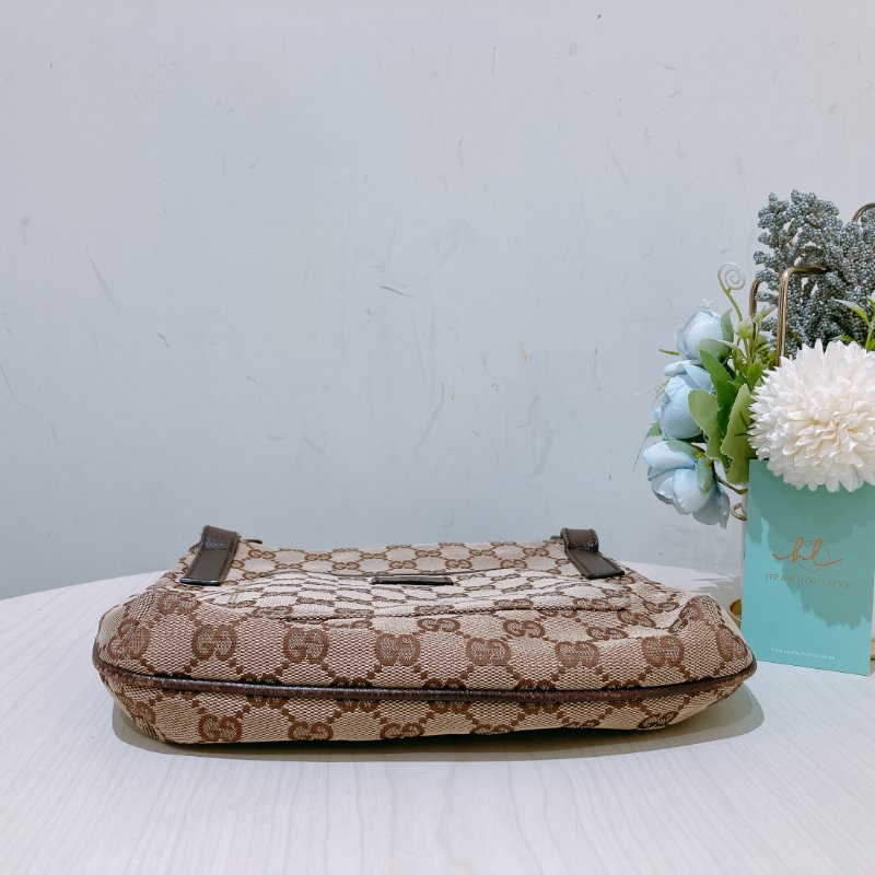 TK1970 Gucci 古馳復古經典花紋肩帶包包Vintage GG Pattern Mini Shoulder Bag Canvas Brown-30